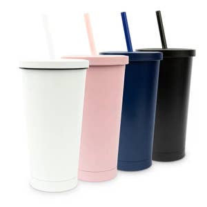 Purchase Wholesale plain tumblers with straw. Free Returns & Net 60 Terms  on Faire