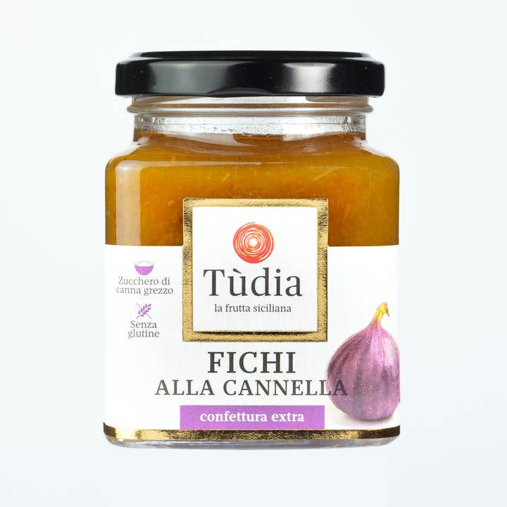 Kaneelvijg extra jam. voor wholesale door TUDIA Antiche Ricette di Sicilia