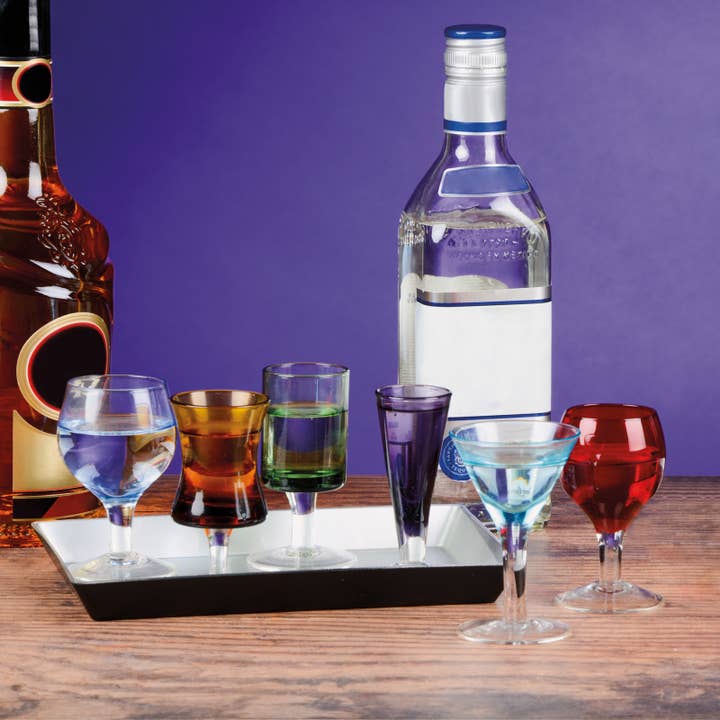 The DRH Collection BV - Wholesale Cocktail/Liquor Glass - 7 Piece Short Stem Liqueur Set