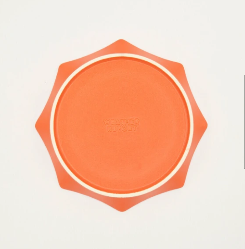 「FUNJI」In Japan - Vendita all'ingrosso Ciotole/Piatti decorativi - Piatto Giapponese Mino a Forma di Sole | Piatto in Ceramica Arancione2