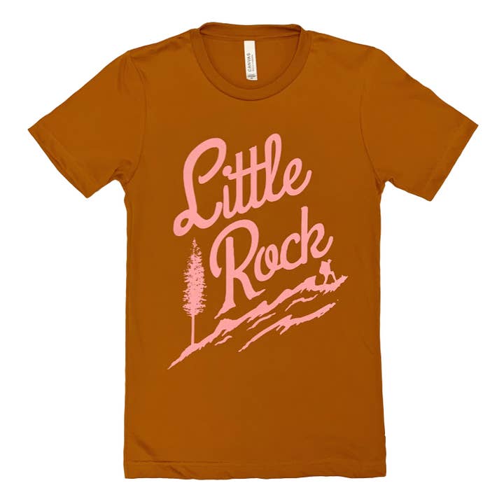 Little Rock Hiker's Tee / Autumn & Pink for wholesale by AR-T's