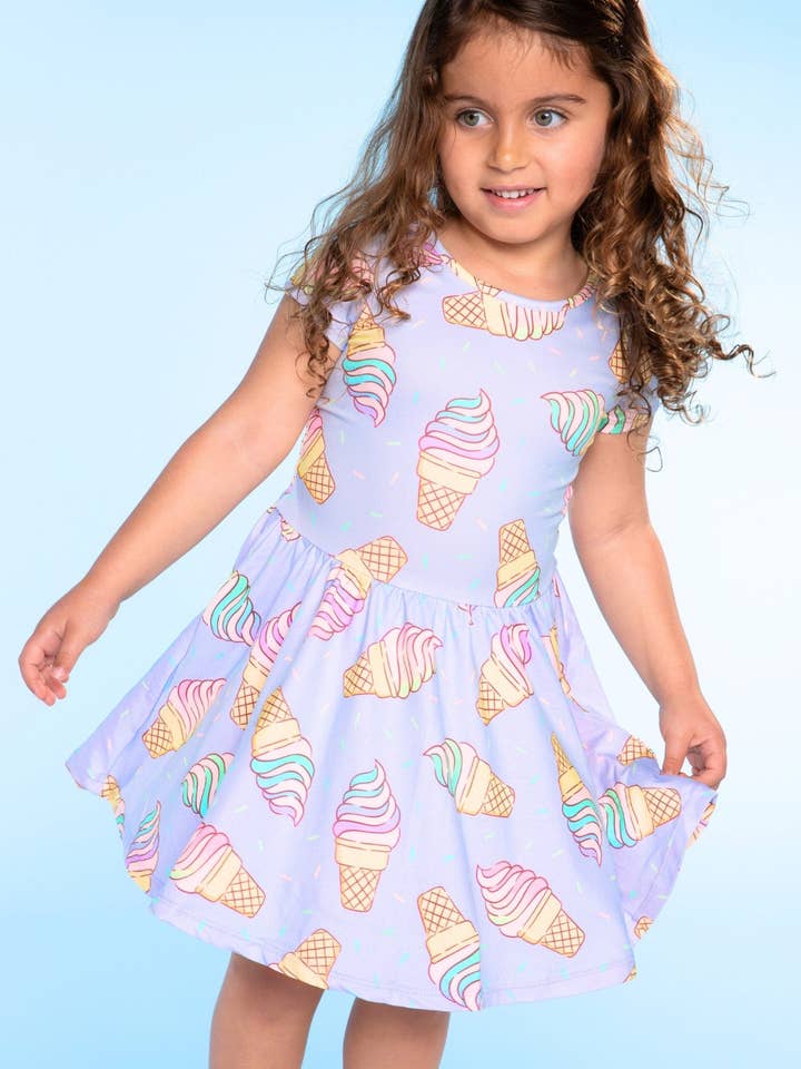 Simply Soft Short Sleeve Be Happy Dress for wholesale by PixieLane