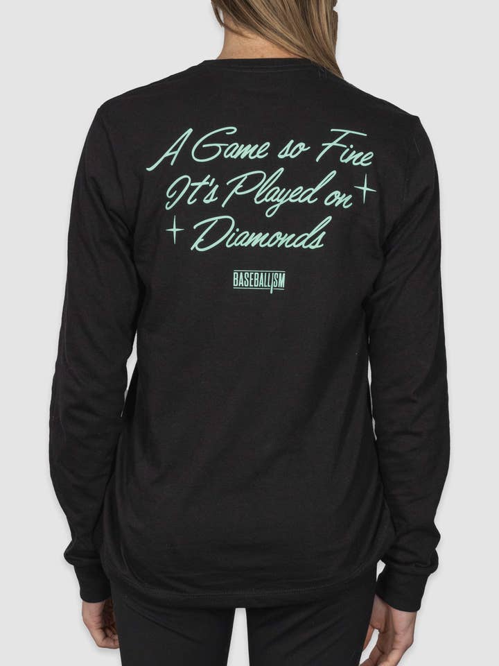 A Game So Fine Long Sleeve - Women's for wholesale by Baseballism