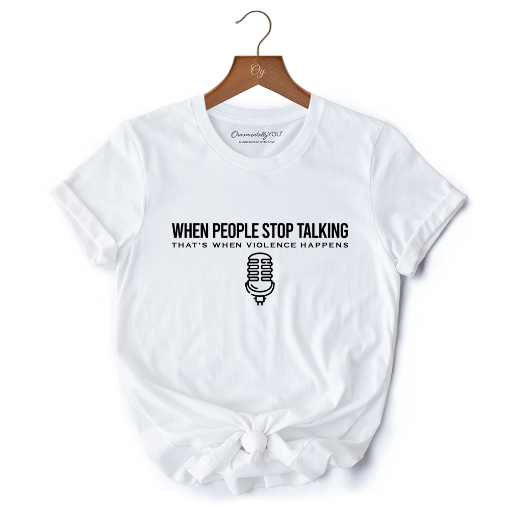 Bianco Maglietta Attivismo per la Libertà di Parola, Libertà di Espressione in vendita all'ingrosso su Faire3