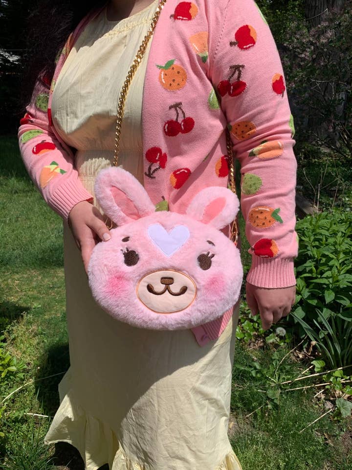 Strawbunny Fluffy Purse (IN STOCK) for wholesale by StrawbunnyCake