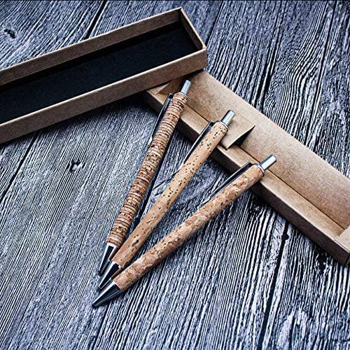 Ecolif3 - Wholesale Pen - Eco Cork Pen With Refill ( Stripe)