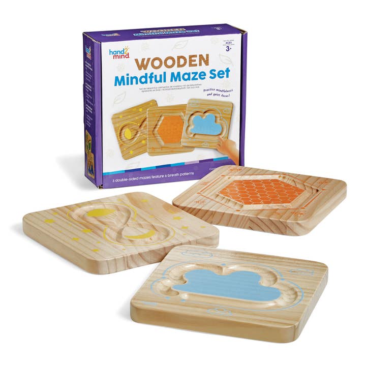 Wooden Mindful Maze Set for wholesale by Learning Resources