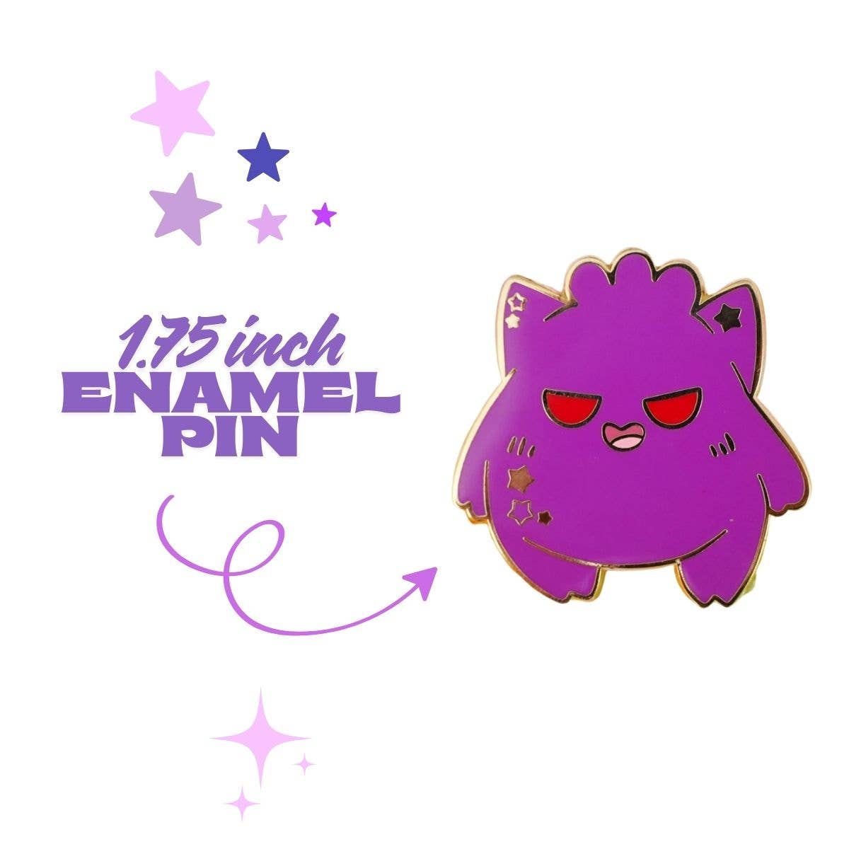 Naytendo - Wholesale Reversspeld/knoop - Gengar Emaille Speldje1