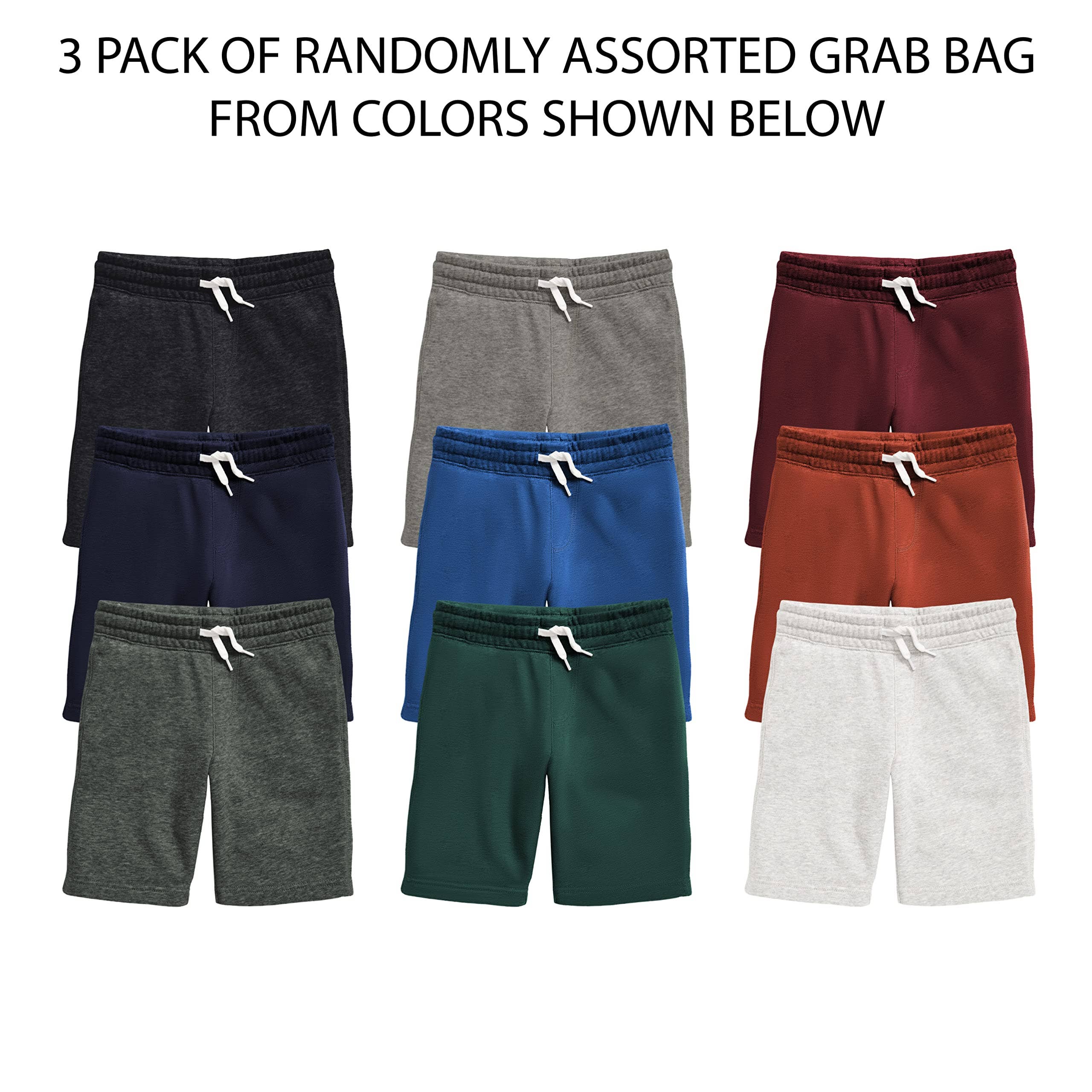 I-Wear Brands - Wholesale Shorts - Kids - Boys French Terry Cotton Drawstring Shorts With Pockets7