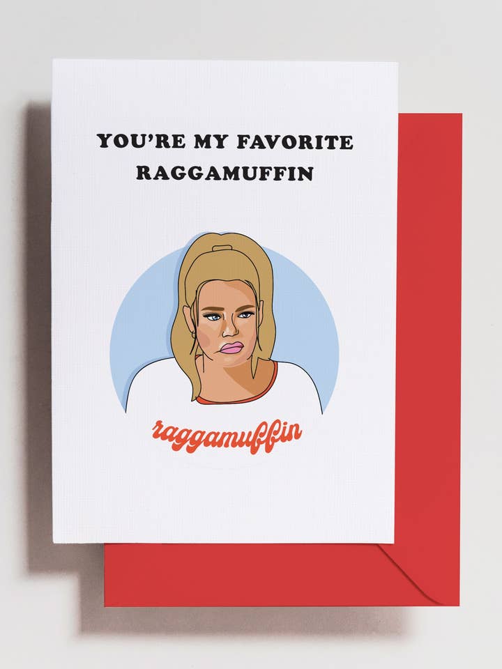 Denise Richards Raggamuffin-kaart voor wholesale door Haven Print Co.