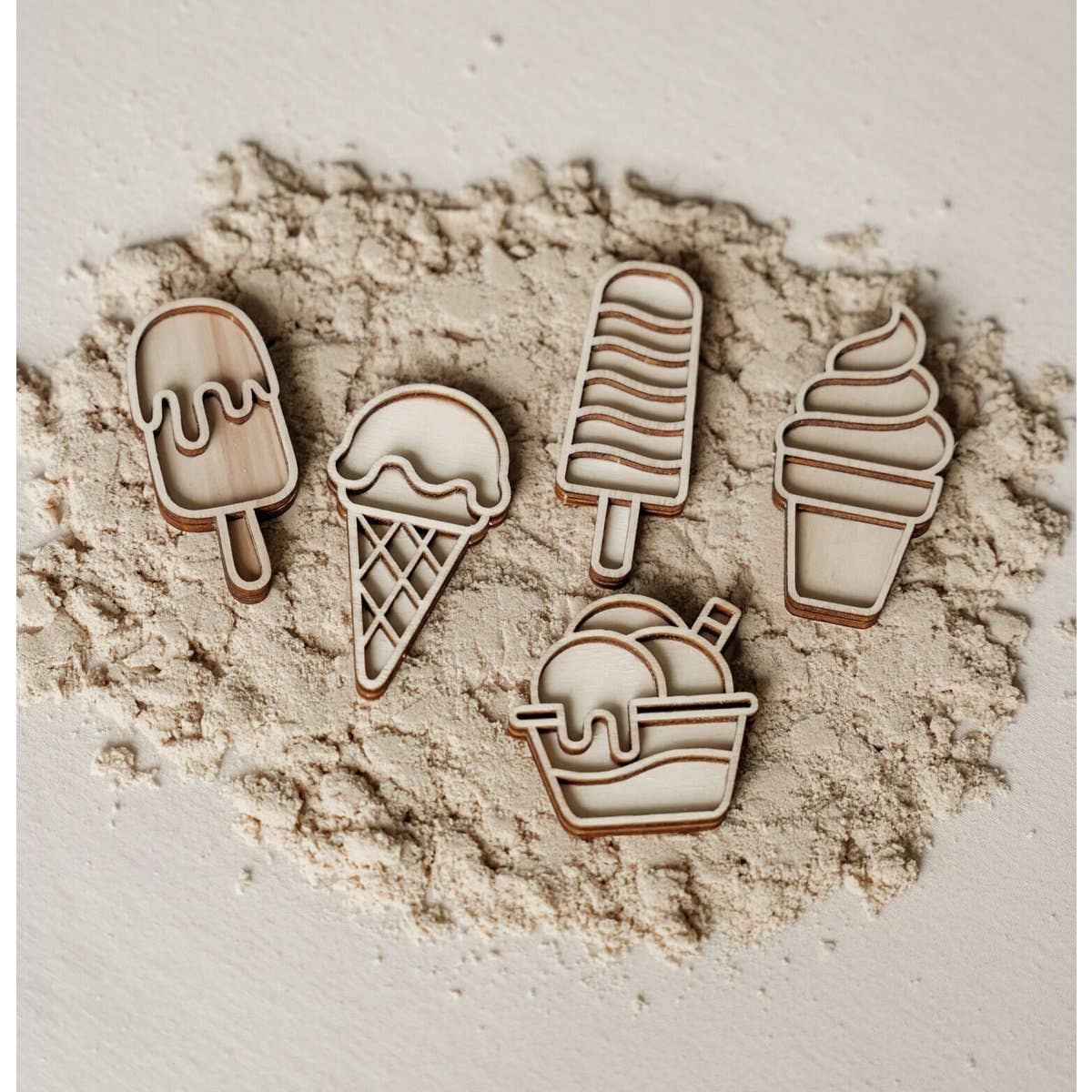 Leukmetletters - Wholesale Wood Toy - Kids - Small fill trays – Ice creams2