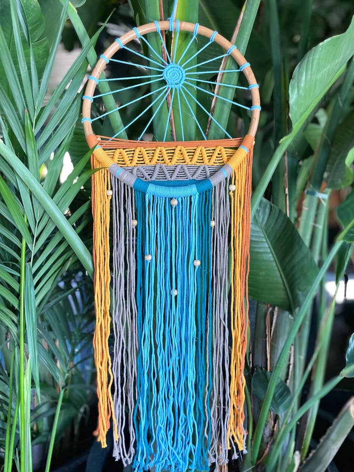 Grand attrape-rêves de coucher de soleil dans le désert pour la vente par Bali Queen