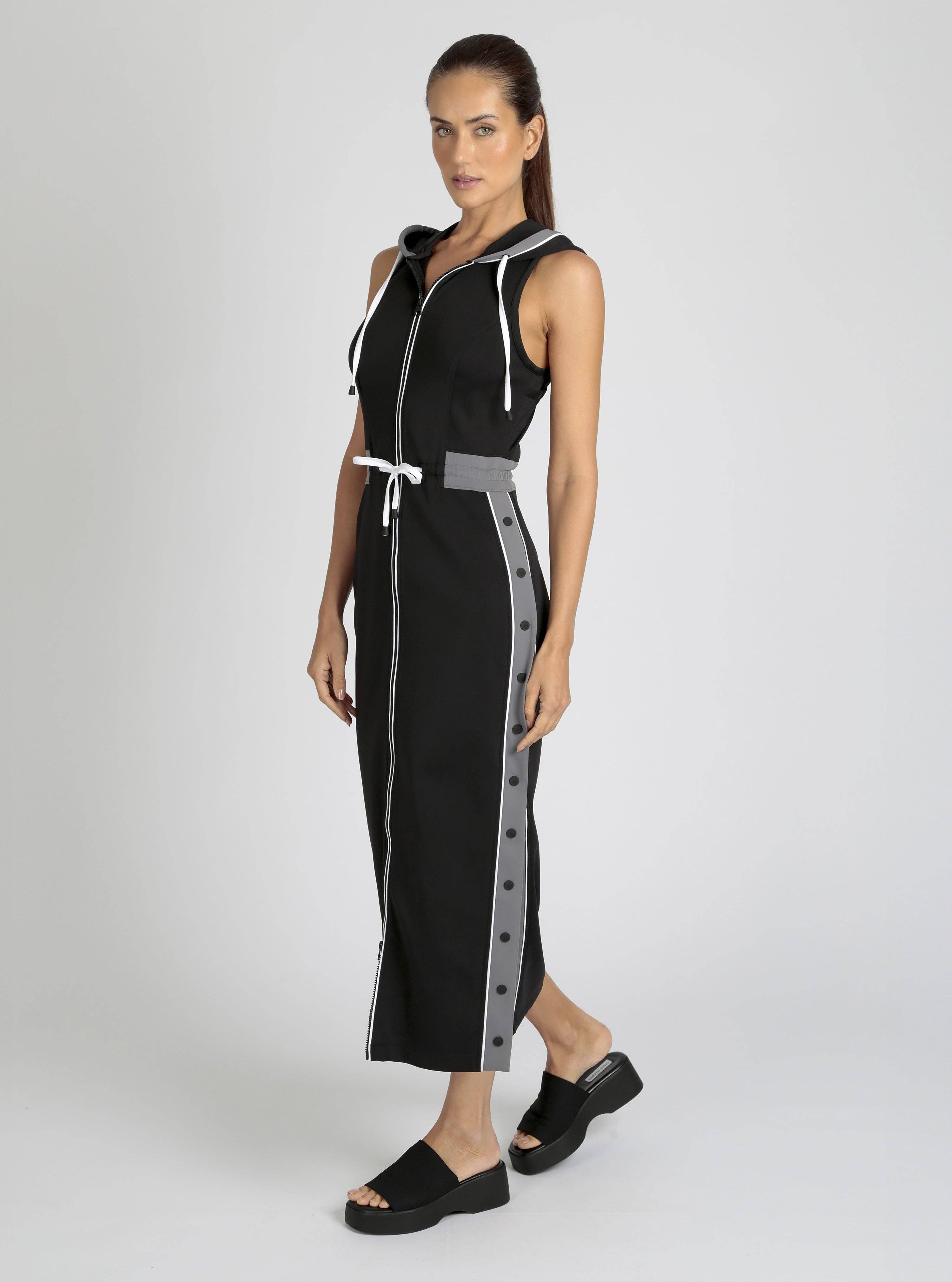 BLACK CHARCOAL VISTA TRACK DRESS for wholesale on Faire3