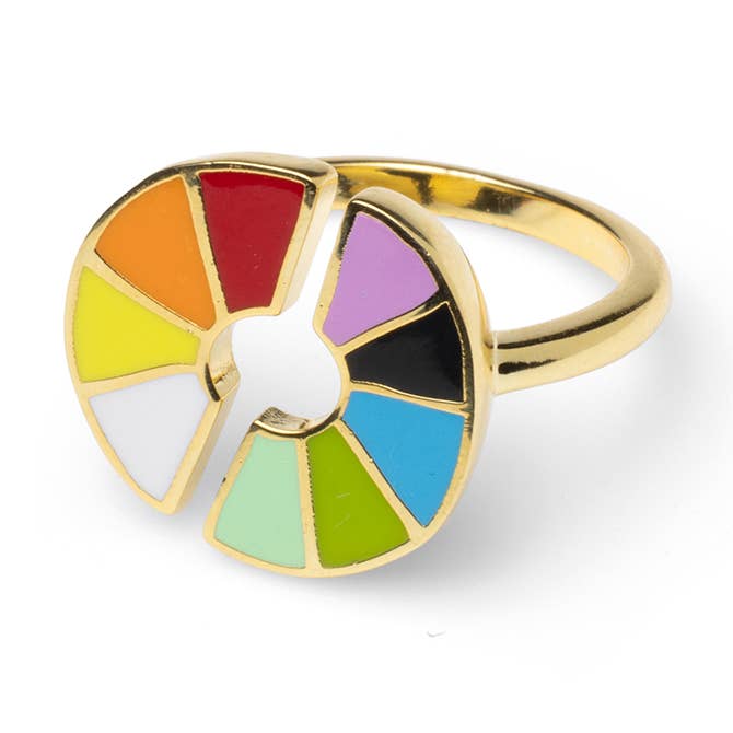 Anillo ajustable - Rueda de color para venta al por mayor de Yellow Owl Workshop