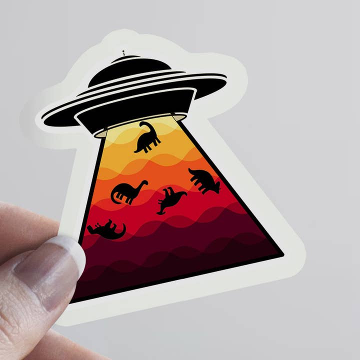 Autocolante UFO Dinosauro por atacado de Pop Haste