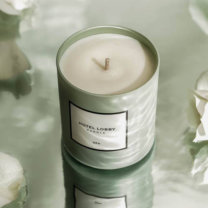 Hotel Lobby Candle - Wholesale Jar/Filled Candle - Spa - Relaxing Eucalyptus Luxury Soy Candle - 9.75 oz2