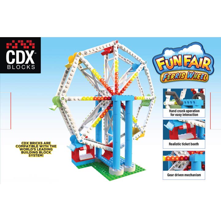 Coaster Dynamix - Wholesale Building Set - Kids - Fun Fair Ferris Wheel