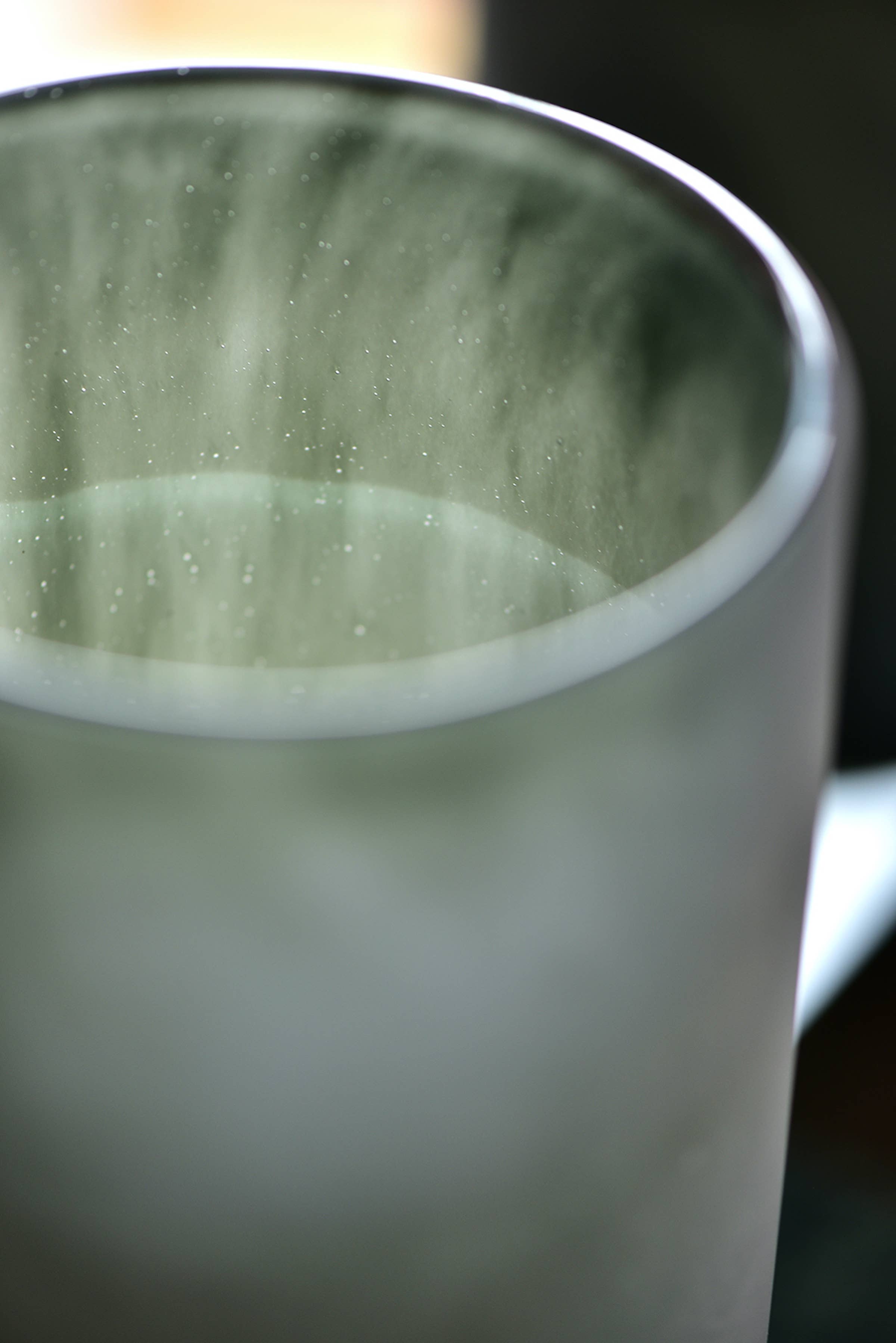 Noah Decoration – Vaso por atacado – Vaso de Vidro Cinzento Cilíndrico Jateado8