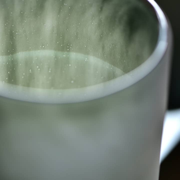 Noah Decoration – Vaso por atacado – Vaso de Vidro Cinzento Cilíndrico Jateado8