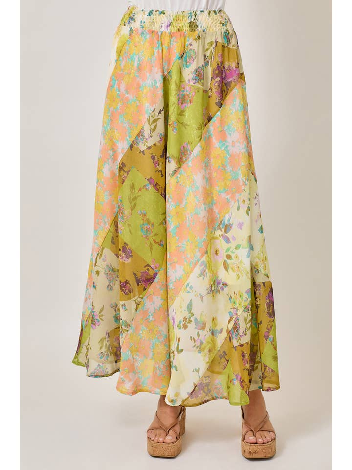 Mystree - Wholesale Skirt - Women's - 61066 Mixed Print Skirt
