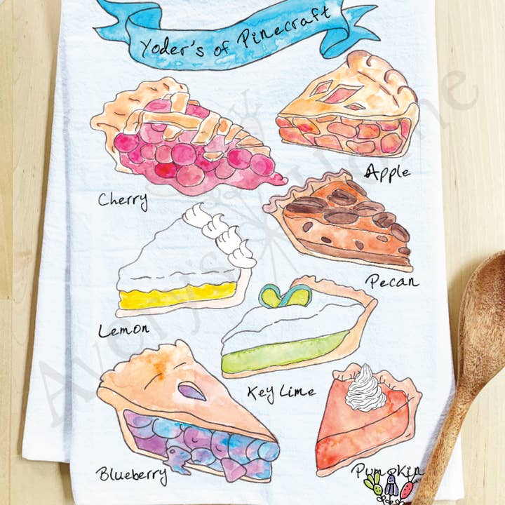 Avery's Home - Wholesale Tea Towel - Yoder's Of Sarasota Homemade Pies Tea Towel