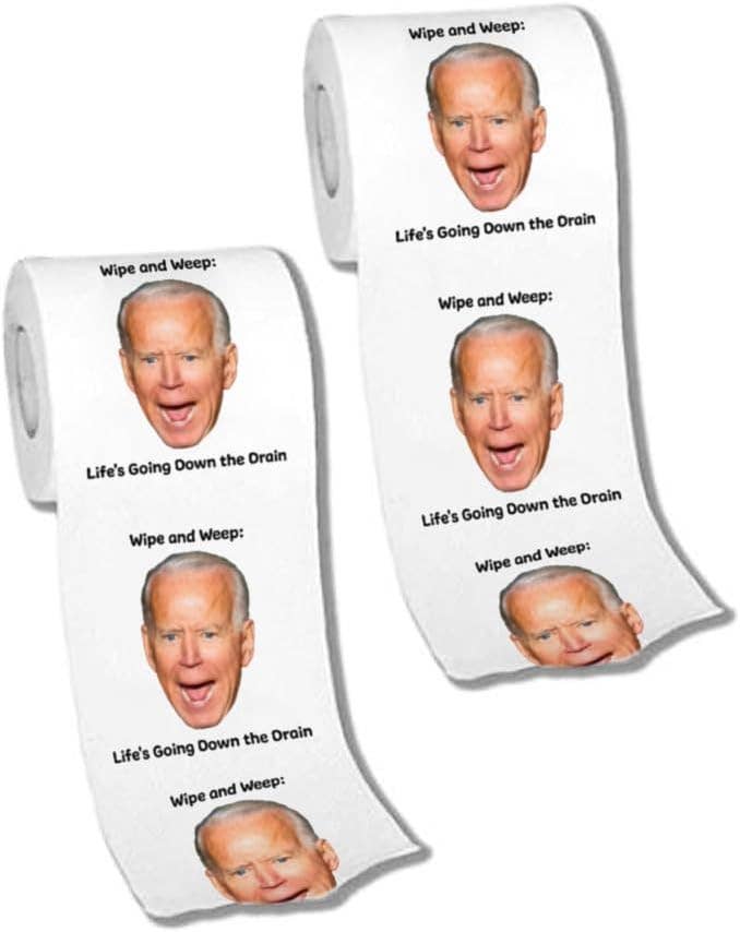 Lemonsoda - Wholesale Toilet Paper - Funny Toilet Paper (Joe Biden, Wipe and Weep, Man - 2 Pack1