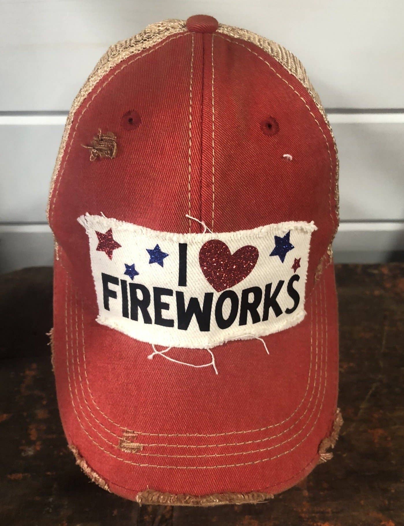 BohoGroove - Wholesale Trucker Hat - Women's - I love Fireworks Hat, 4th of July Ball Cap, Independence Day1