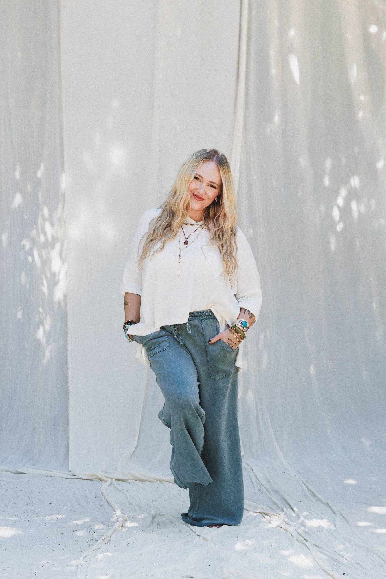 Three Bird Nest - Wholesale Pants - Women's - Relaxing Robin Wide Leg Pant - New Teal1