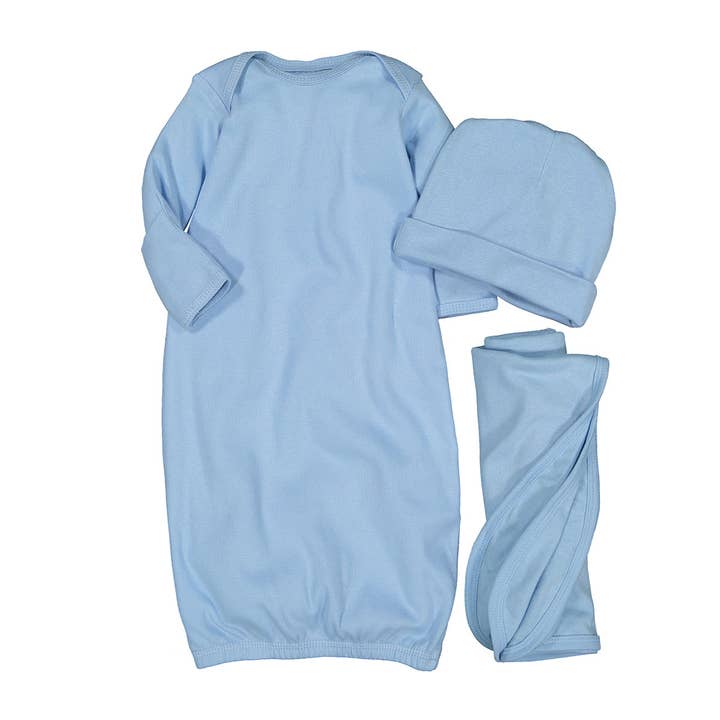 Rabbit Skins - Wholesale Clothing Set - Baby - Rabbit Skins Newborn Gift Pack w Gown, Hat & Blanket
1