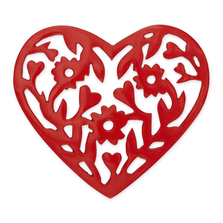 Heart Blooms Trivet for wholesale by Design Imports