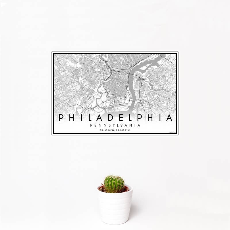 JACE.design - Wholesale Art Print - Philadelphia PA Map Print Classic1