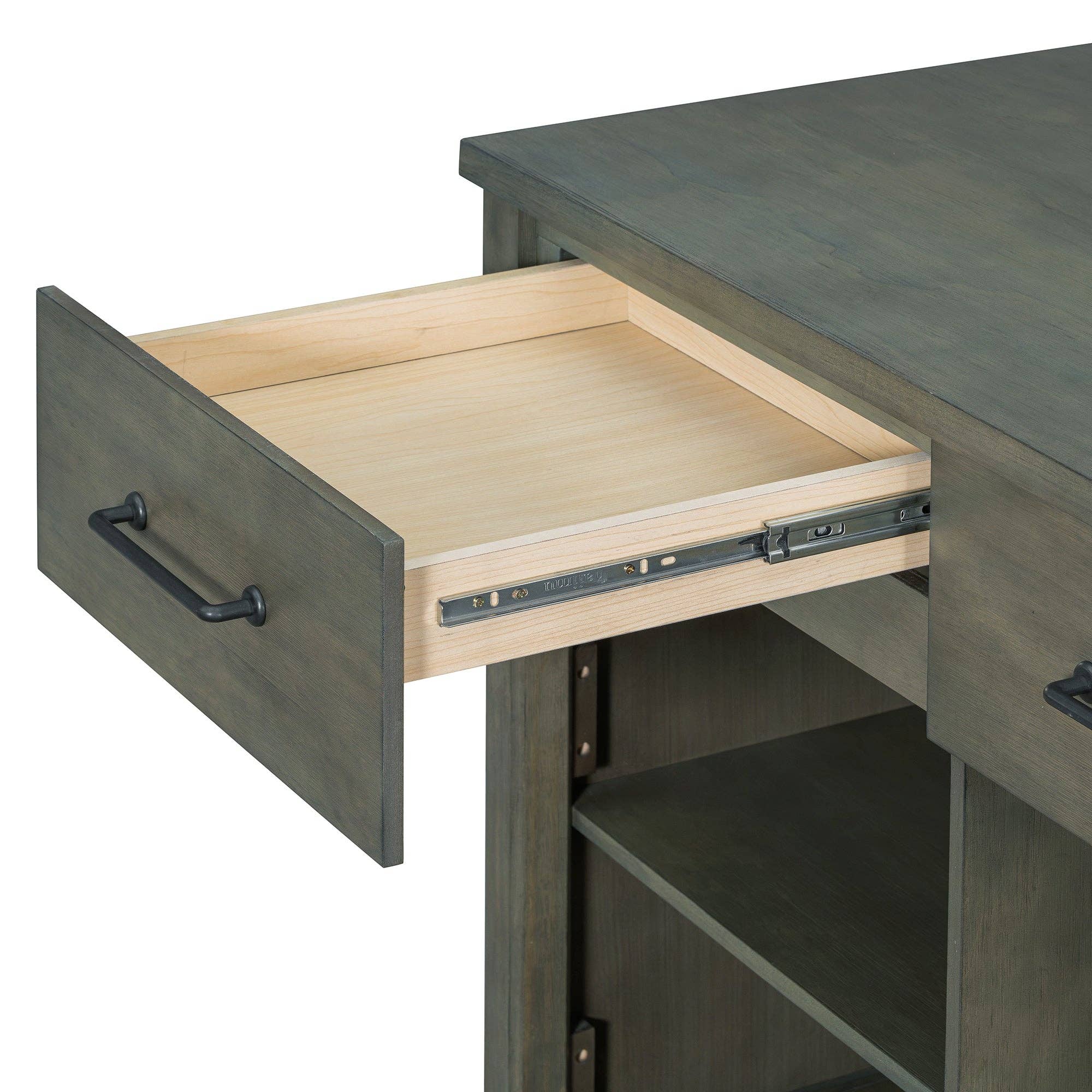 HOMYCASA DESIGN INC - Wholesale Kitchen Storage/Organizer - Extendable Kitchen Island with Power Outlets & Storage12