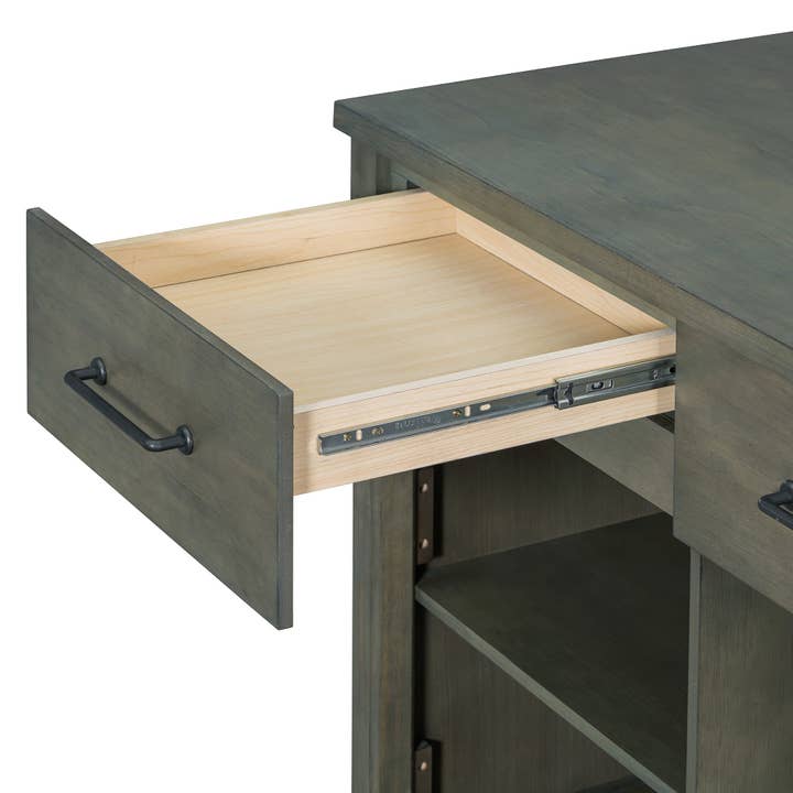 HOMYCASA DESIGN INC - Wholesale Kitchen Storage/Organizer - Extendable Kitchen Island with Power Outlets & Storage12