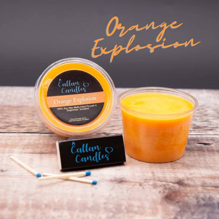 110g Jumbo Orange Explosion Soy Wax Melt for wholesale by Callan Candles