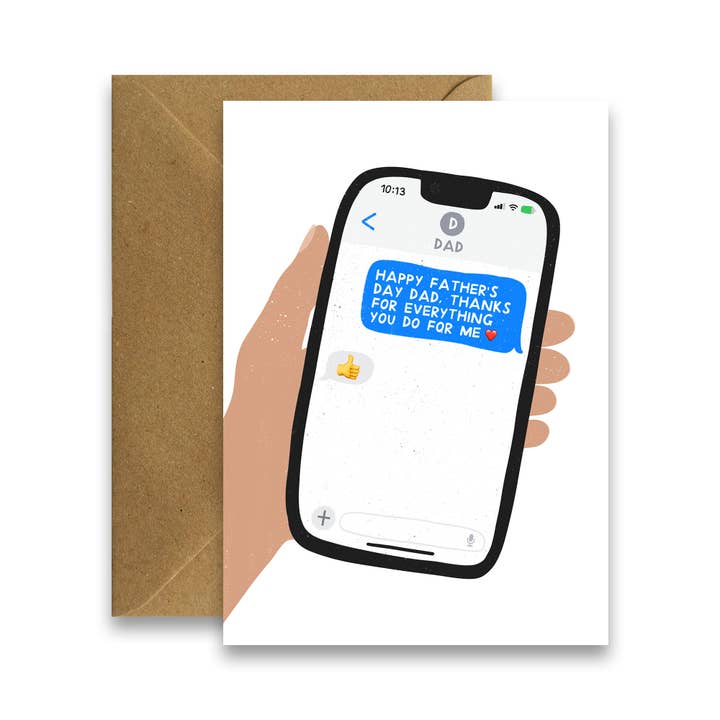 Grappige Duim Omhoog Vaderdagkaart voor wholesale door By Claire Schorman