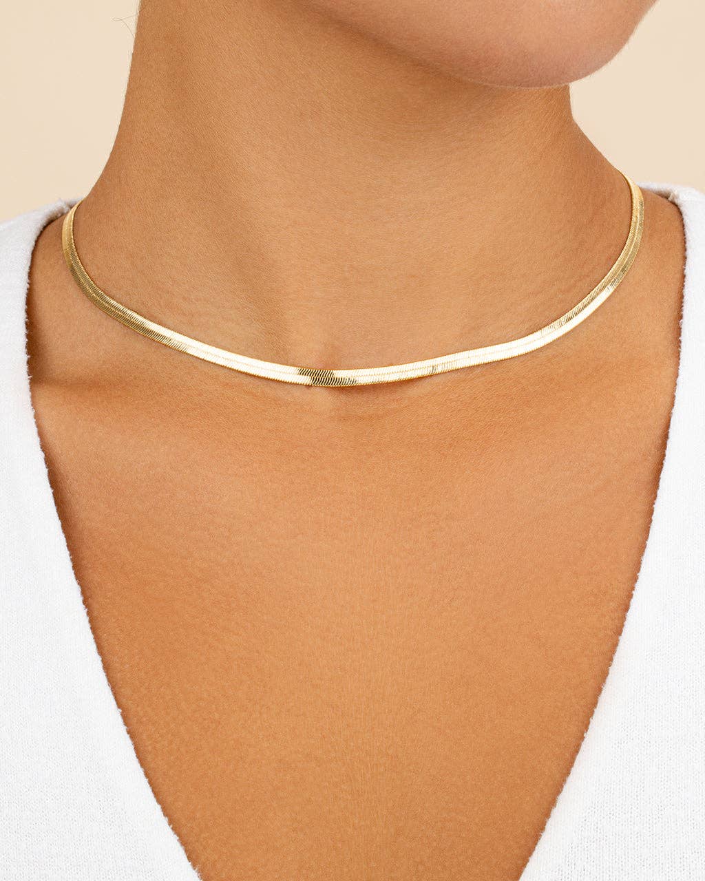 Sterling Forever - Wholesale Link & Chain Necklace - Herringbone Chain Necklace15