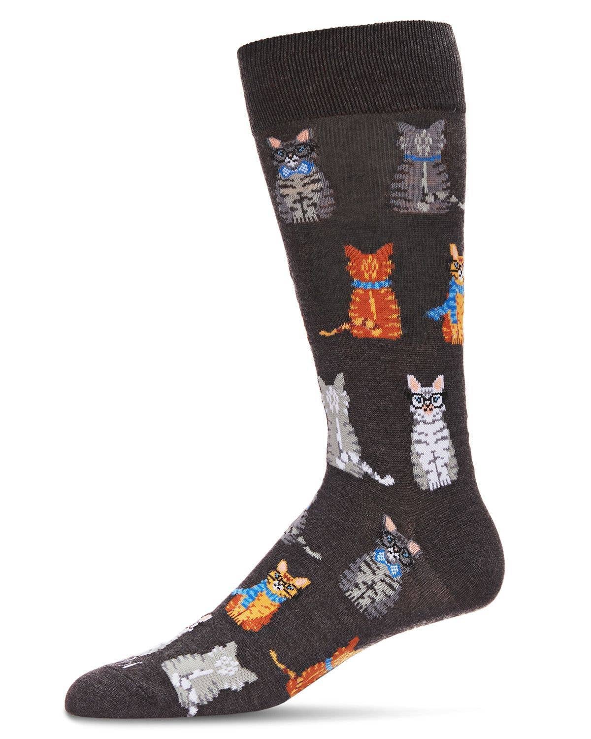 Infinity Classics International Inc. - Wholesale Socks - Men's - Cats Bamboo Men's Crew