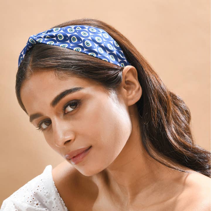 Bandana Betty Cooper em Olho Mal Azul Real por atacado de Elaa