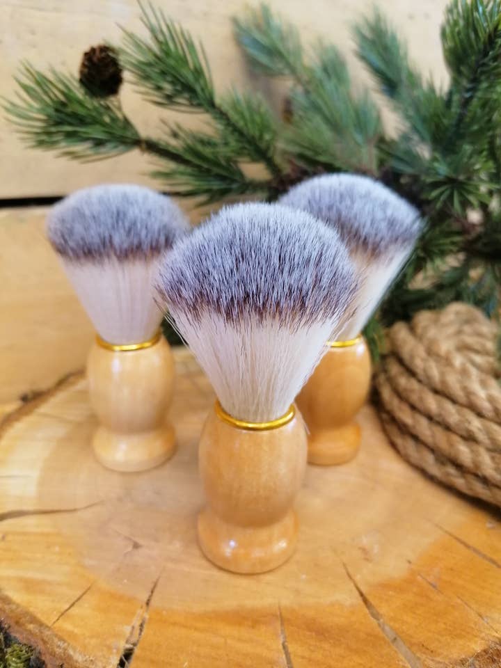 Wooden Shaving Brush for wholesale by The Soap Shack