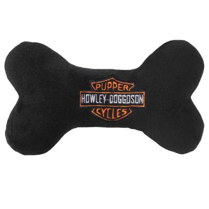 Howley Doggoson Bone – Plush Squeaky Designer Dog Toy for wholesale by Chomp Haus