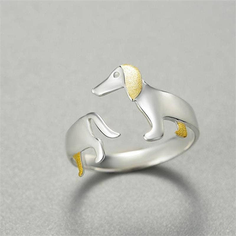 Revelari - Wholesale Cocktail/Statement Ring - Dog Design Adjustable Ring1