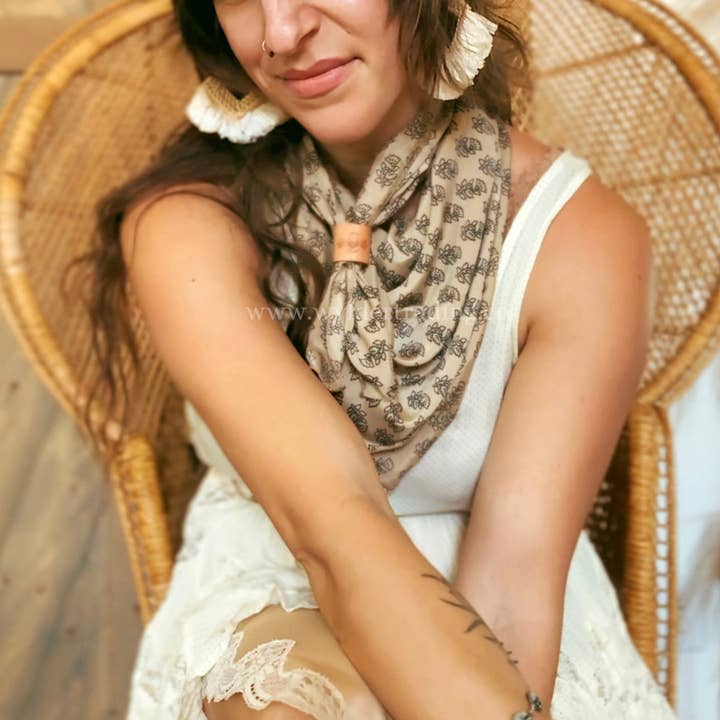 Wylder Trading Company - Wholesale Scarf Clip - Women's - Leather Bolo Scarf Slide 10+ | CUSTOM Logo or Wedding Favor11