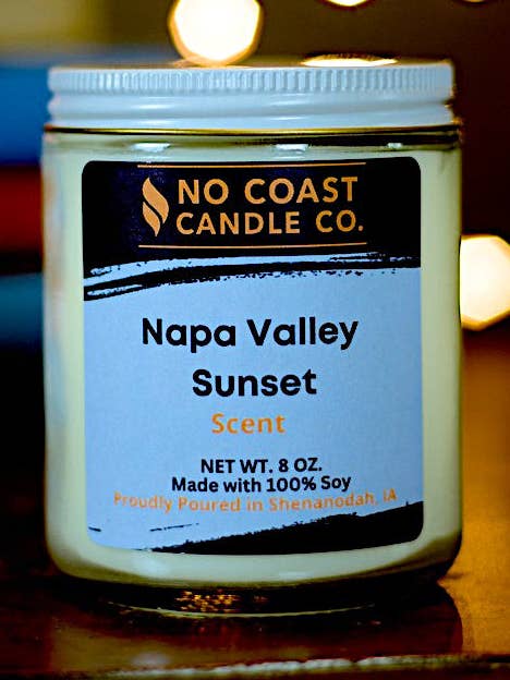 Pôr-do-sol de Napa por atacado de No Coast Candle