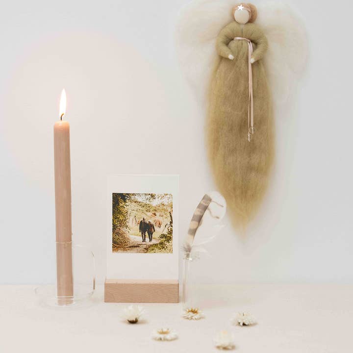 Jurianne Matter - Wholesale Decorative Figurine - IRINI wool angel - khaki