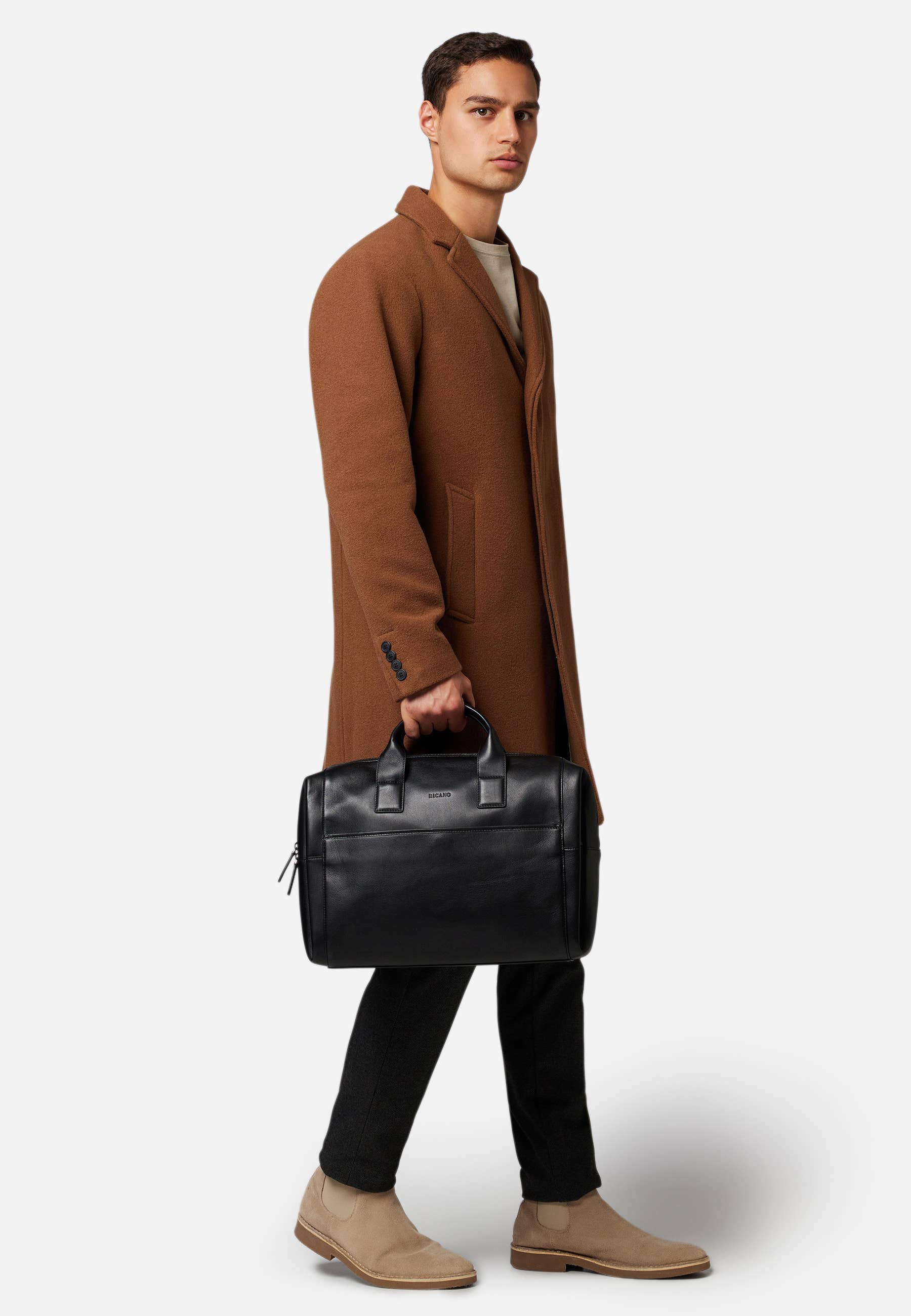 black Classic men's leather bag/Noah for wholesale on Faire1