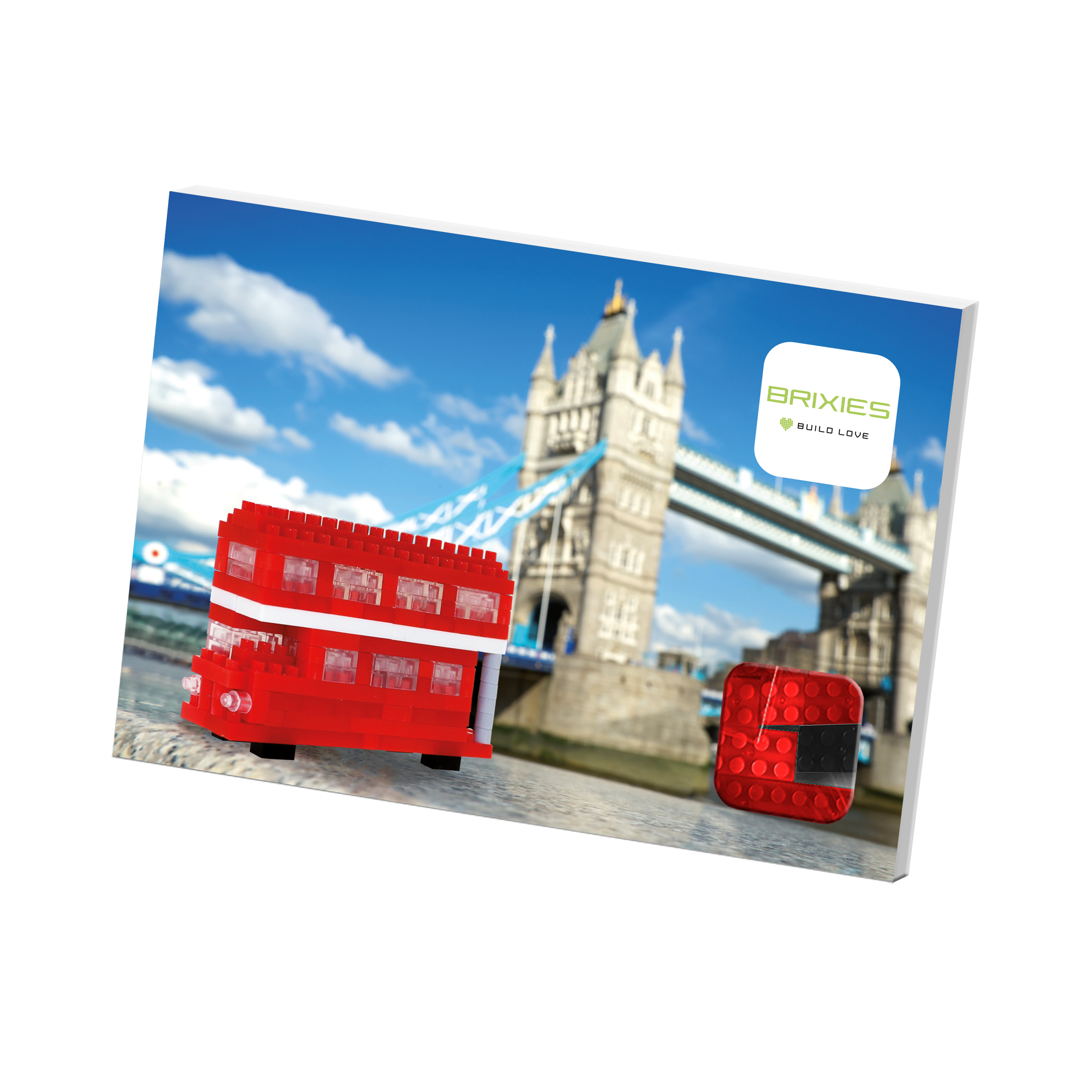 Brixies - Vendita all'ingrosso Gioco da costruire - Bambini - Cartolina BRIXIES Tourbus1