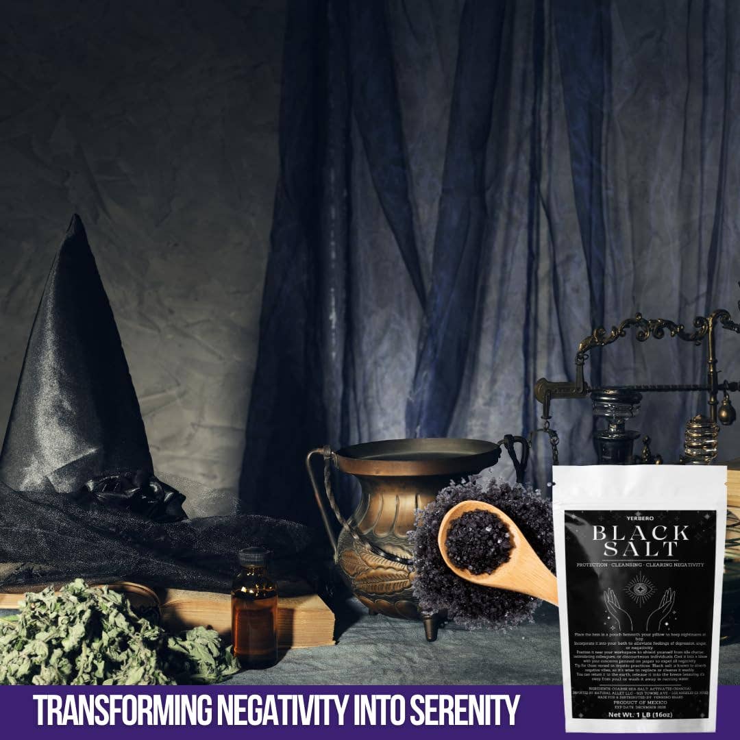 YERBERO – wholesale Meditation supplies – Yerbero - Black Salt for Protection (Multiple Sizes) - Wiccan & Witchcraft Rituals Spells Purification Brujeria and Sacred Practices7