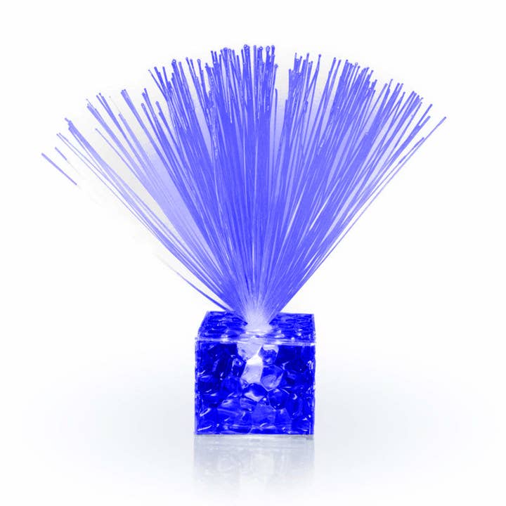 Fiber Optic Centerpiece with Small Clear Blue Base for wholesale by Blinkee.com, LLC