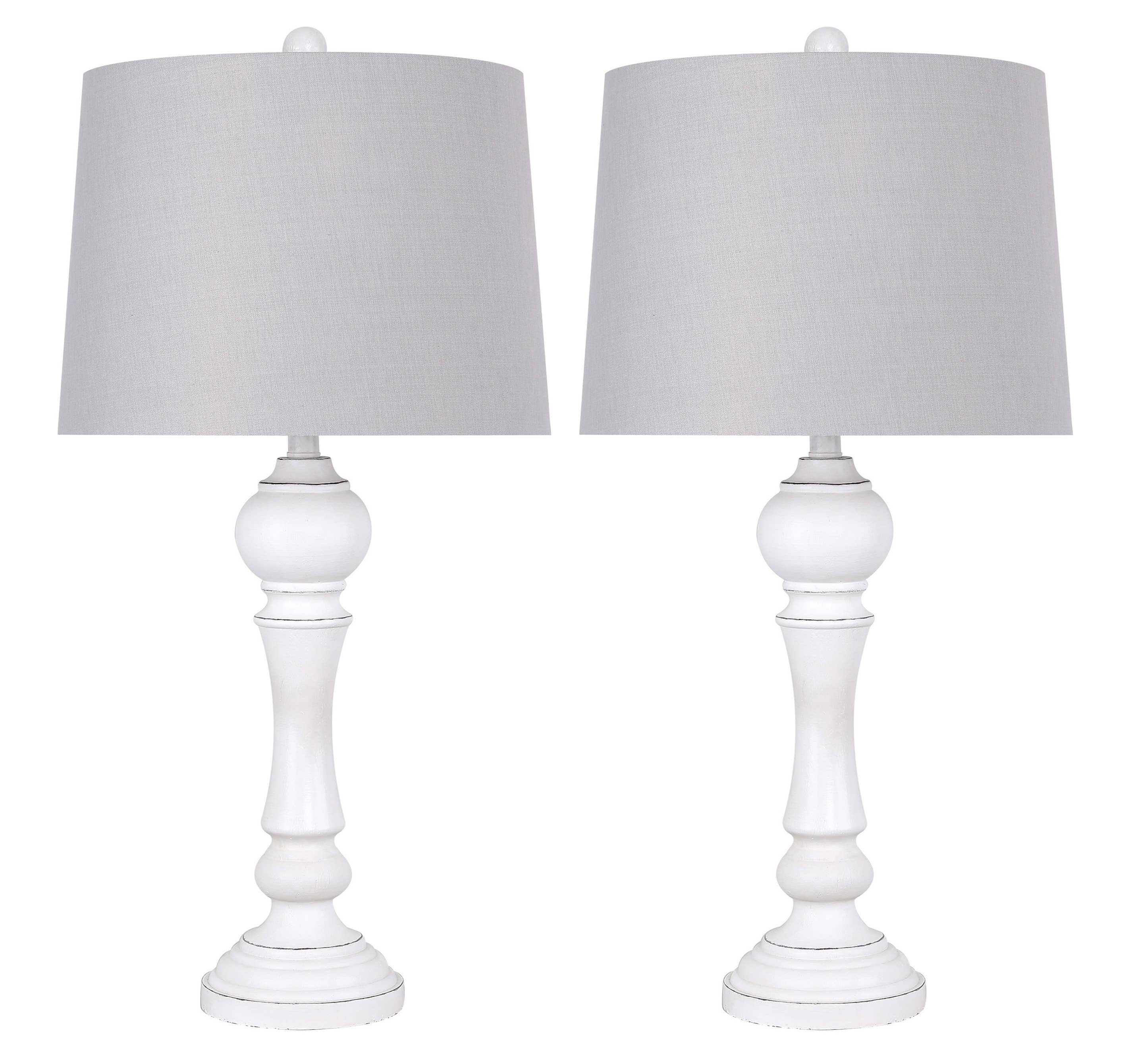 LumiSource and Grandview Gallery - Wholesale Accent/Desk Lamp - 32" Polyresin Table Lamps w/ Reclaimed Grey Finish (2 Pack)1