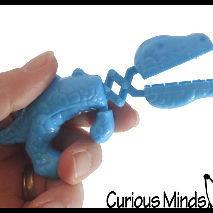 Curious Minds Toys - Wholesale Finger Puppet - Kids & Baby - 1 Dino Grabber Tong - Tweezer Claw - Dinosaur Chomp Puppet